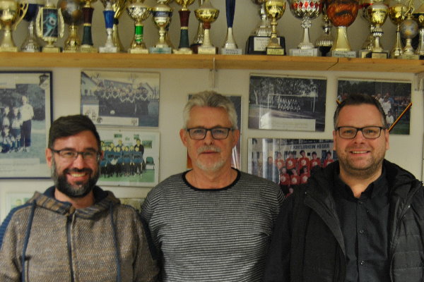 Neu-Co-Trainer Carsten Moritz, TSG-Abteilungsleiter Rainer Schulze und Neu-Trainer Marcel Würlich. | Foto: Verein 