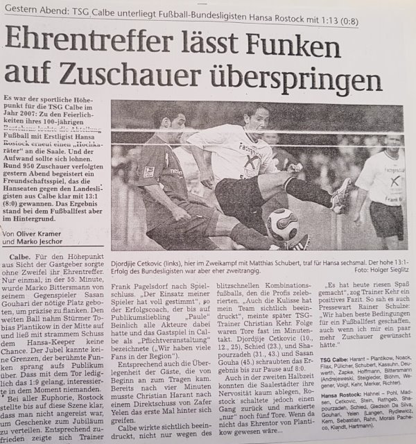 Volksstimme-Berciht vom 24. Mai 2007.