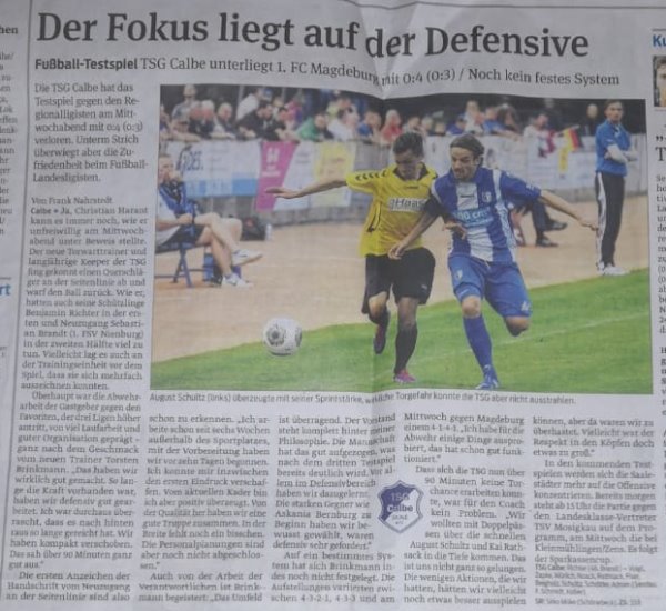 Bericht vom 04. Juli 2014.