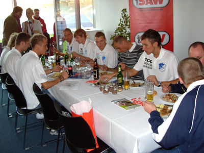 Stärkung in der VIP-Longe